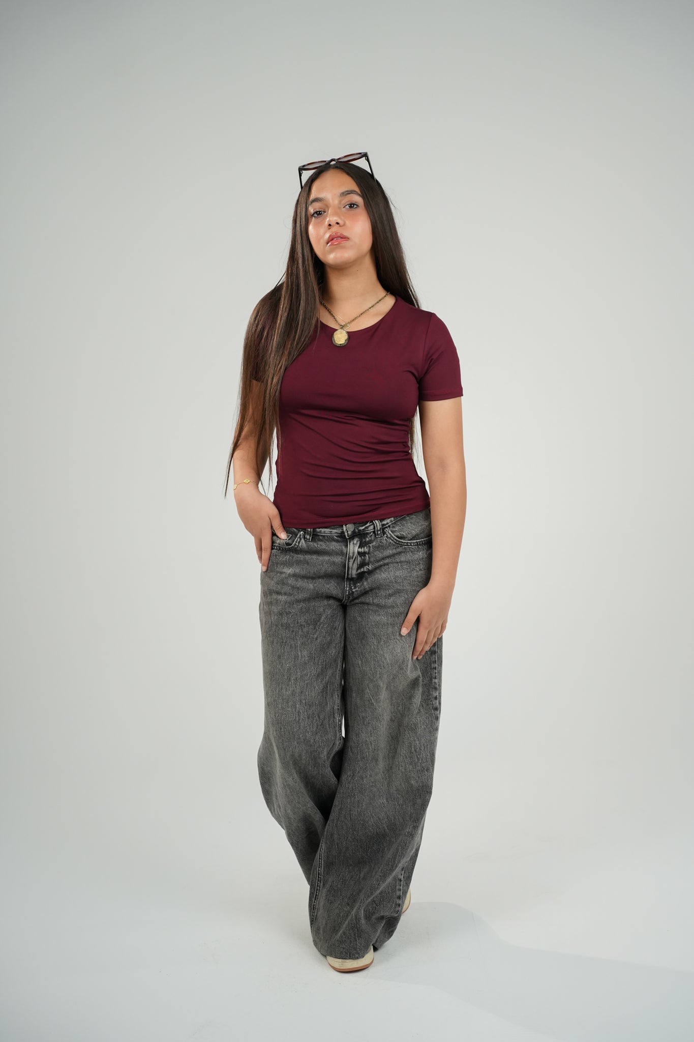 Round neck short sleeve