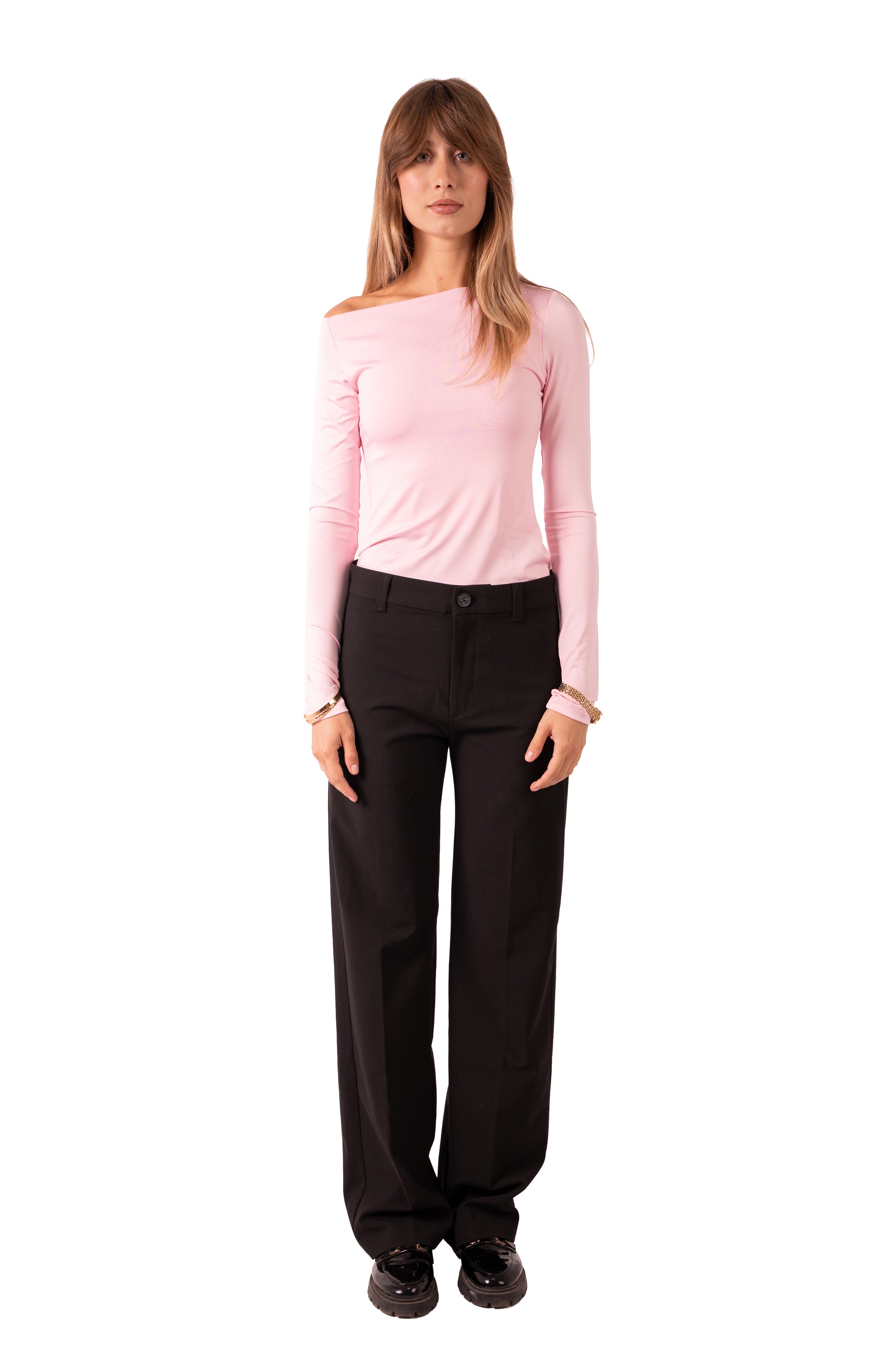 Assymetrical Off Shoulder - Pink