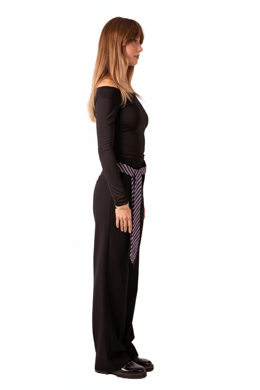 Assymetrical Off Shoulder - Black